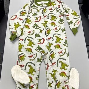 vintage Dr. Denton One Piece sleeper pajamas Dinosaurs Size 4 Boys